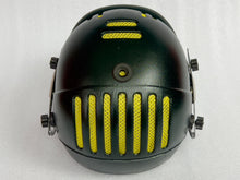 Load image into Gallery viewer, Black Ash Junior Cricket Helmet with an adjustable steel grill for superior protection and visibility, featuring an Air Flow cooling system for enhanced ventilation, very comfortable and secure fit, and available in 6 colors.