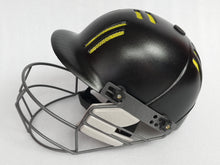 Load image into Gallery viewer, Black Ash Junior Cricket Helmet with an adjustable steel grill for superior protection and visibility, featuring an Air Flow cooling system for enhanced ventilation, very comfortable and secure fit, and available in 6 colors.