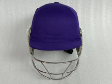 Load image into Gallery viewer, Black Ash custom adjustable helmet with a high impact polypropylene shell and chrome finish steel grill, offering 8 micro adjustments for optimal protection and visibility, impact-resistant padding, adjustable to fit 52-58 cm, with nape dial adjuster and soft ear protection.