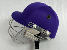 Load image into Gallery viewer, Black Ash custom adjustable helmet with a high impact polypropylene shell and chrome finish steel grill, offering 8 micro adjustments for optimal protection and visibility, impact-resistant padding, adjustable to fit 52-58 cm, with nape dial adjuster and soft ear protection.