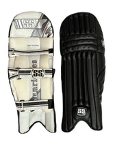 Load image into Gallery viewer, SS Test Player Batting Pads, lightweight with great protection, used by international players, featuring a new design for comfort, leather instep, cane inserts for impact absorption, and extra HD protection for top-level performance.