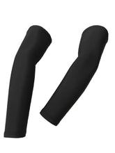 Load image into Gallery viewer, Black Ash solid color compression sleeves crafted from Spandex™ (8% Lycra, 92% polyester), offering seamless weaving for enhanced comfort and protection, UPF protection against UV rays, suitable for all outdoor sports, available in 6 colors.