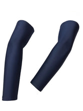 Load image into Gallery viewer, Black Ash solid color compression sleeves crafted from Spandex™ (8% Lycra, 92% polyester), offering seamless weaving for enhanced comfort and protection, UPF protection against UV rays, suitable for all outdoor sports, available in 6 colors.