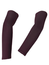 Load image into Gallery viewer, Black Ash solid color compression sleeves crafted from Spandex™ (8% Lycra, 92% polyester), offering seamless weaving for enhanced comfort and protection, UPF protection against UV rays, suitable for all outdoor sports, available in 6 colors.