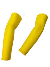 Load image into Gallery viewer, Black Ash solid color compression sleeves crafted from Spandex™ (8% Lycra, 92% polyester), offering seamless weaving for enhanced comfort and protection, UPF protection against UV rays, suitable for all outdoor sports, available in 6 colors.