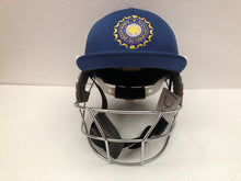 Load image into Gallery viewer, Black Ash custom International adjustable helmet, featuring a high impact polypropylene shell and chrome finish steel grill with 8 micro adjustments for enhanced protection and visibility, sweat-absorbent padding, and soft ear protection, adjustable to fit sizes 52-58 cm.