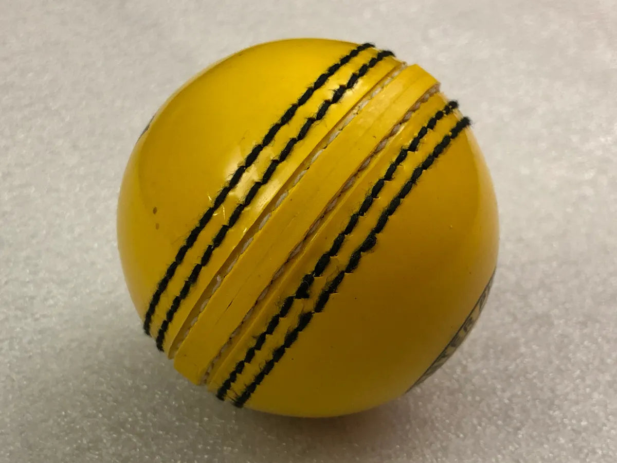 Pack of 6 yellow Black Ash PVC soft cricket training balls, each weighing 90 grams, crafted from top-quality PVC with a soft center for enhanced playability. Ideal for coaching and training, these balls are suitable for both indoor and outdoor cricket activities.