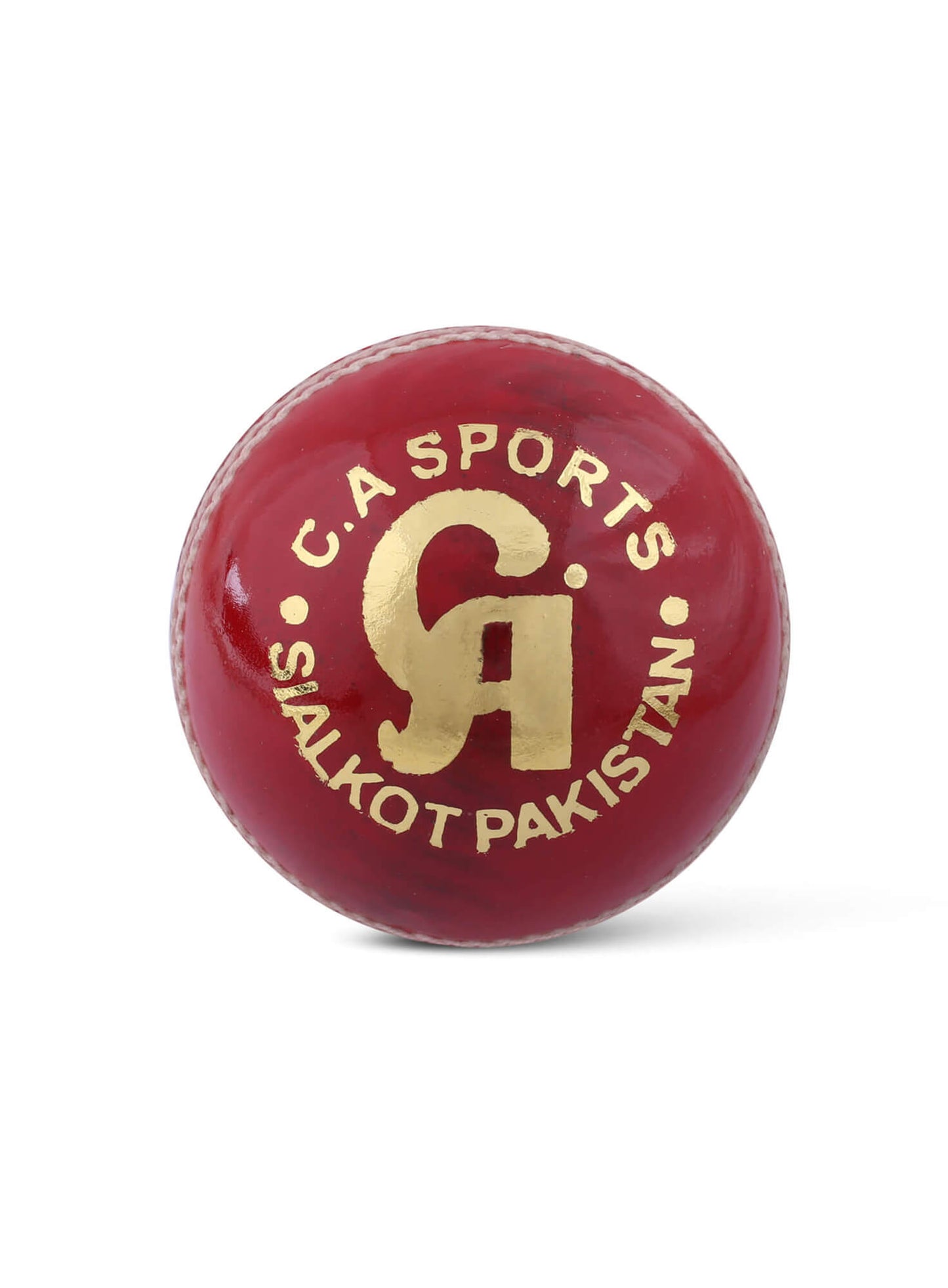 CA Test Star -  Pack of 6 Red Cricket Leather Balls 156 Grams