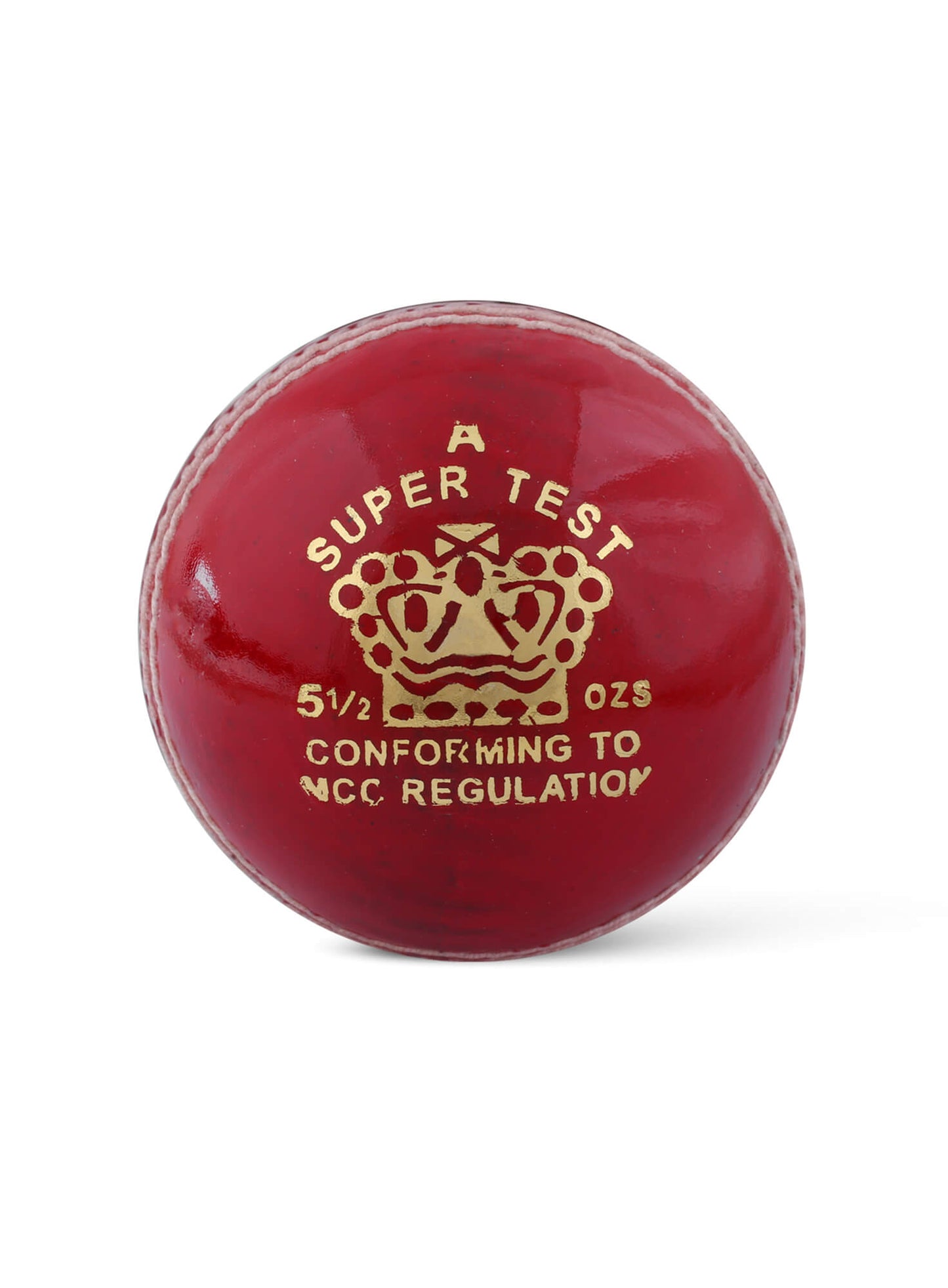 CA Super Test -  Pack of 6 Red Cricket Leather Balls 156 Grams