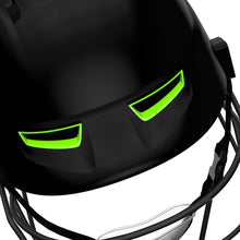 Load image into Gallery viewer, Moonwalkr MIND Helmet, the world&#39;s coolest and first cricket helmet with 30 air vents for superior airflow, designed to protect against impacts up to 160 kmph with an aerodynamic structure, including an in-built lower head protector and high-carbon steel grille for maximum impact resistance, visibility, and comfort.