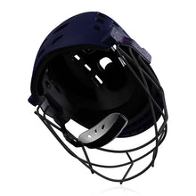 Load image into Gallery viewer, Moonwalkr MIND Helmet, the world&#39;s coolest and first cricket helmet with 30 air vents for superior airflow, designed to protect against impacts up to 160 kmph with an aerodynamic structure, including an in-built lower head protector and high-carbon steel grille for maximum impact resistance, visibility, and comfort.