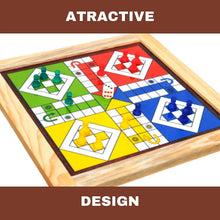 Load image into Gallery viewer, Wooden Art Chess-Ludo 2 in 1 Combo Magnetic Board Game