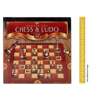 Load image into Gallery viewer, Wooden Art Chess-Ludo 2 in 1 Combo Magnetic Board Game