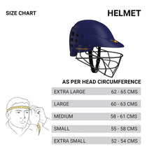 Load image into Gallery viewer, Moonwalkr MIND Helmet, the world&#39;s coolest and first cricket helmet with 30 air vents for superior airflow, designed to protect against impacts up to 160 kmph with an aerodynamic structure, including an in-built lower head protector and high-carbon steel grille for maximum impact resistance, visibility, and comfort.