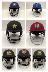 Black Ash custom International adjustable helmet, featuring a high impact polypropylene shell and chrome finish steel grill with 8 micro adjustments for enhanced protection and visibility, sweat-absorbent padding, and soft ear protection, adjustable to fit sizes 52-58 cm.