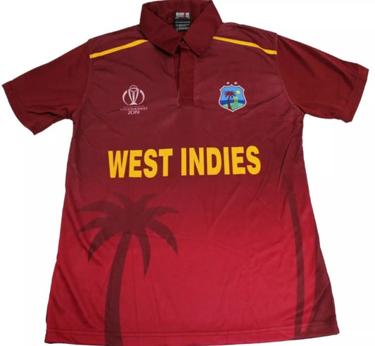 Mens Cricket Team Replica Shirt Jersey West Indies