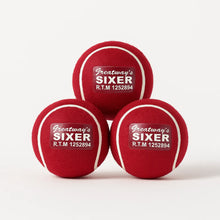 Load image into Gallery viewer, Sixer Heavy Cricket Tennis Balls - Pack of 12 Red Balls