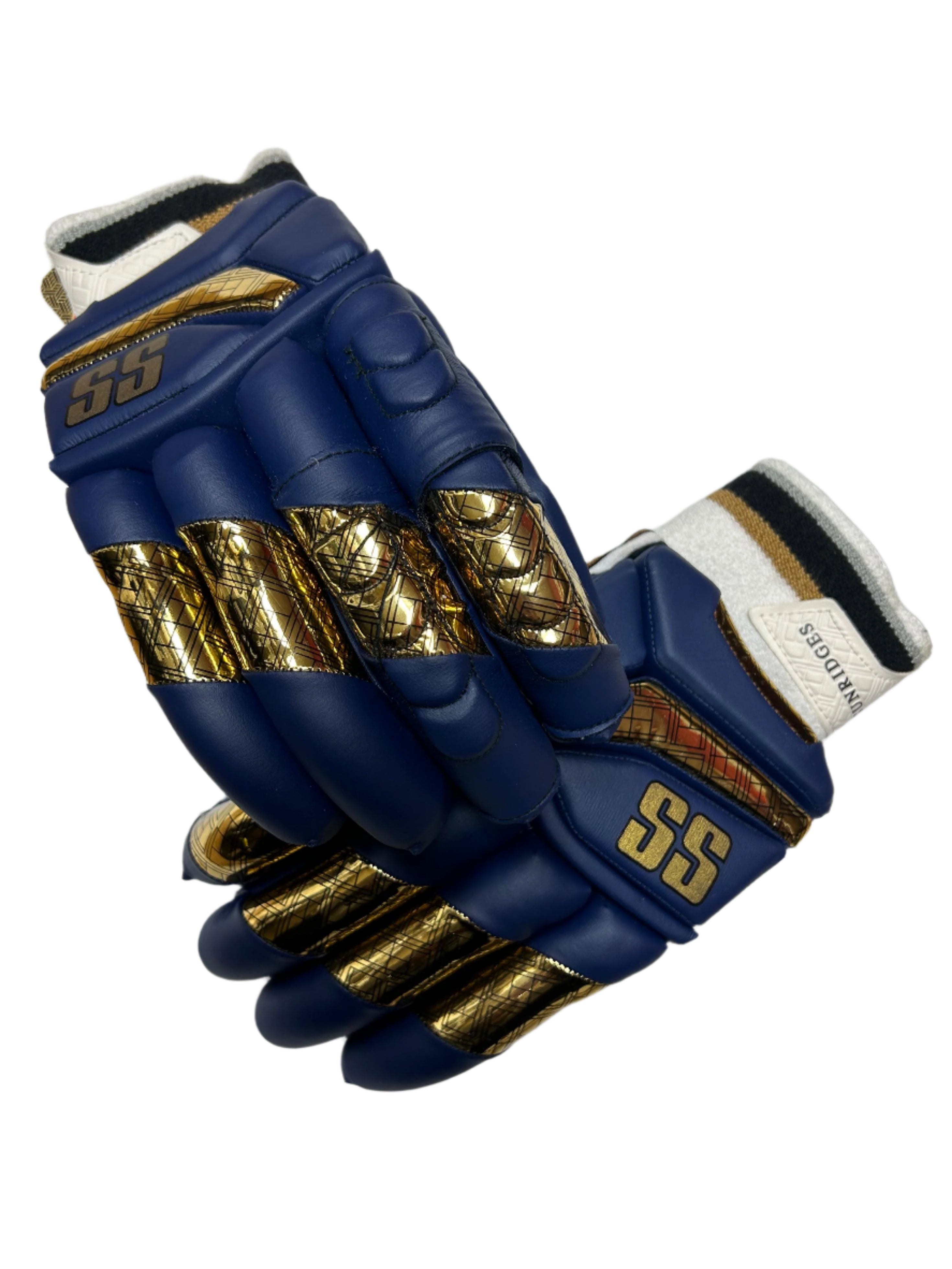 SS Super Test Batting Gloves Navy Gold Black Ash Sports