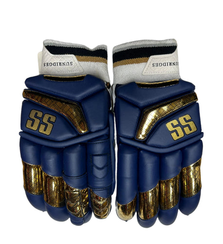 SS Super Test Batting Gloves – Navy/Gold