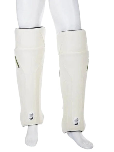 Moonwalkr Exos Leg Guards/Pads, the world's lightest, made with new age lightweight composites from Germany, offering protection at 160 km/hr, 3D moulded for fit and comfort, ambidextrous design, available in yellow, red, and white, made in India.