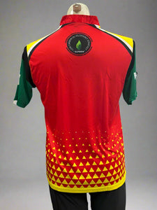 Replica of the 2023 Guyana Amazon Warriors jersey, made with high-quality dri-fit material, featuring North American sizing standards for a true fit. The jersey is designed for fans seeking comfort and style.
