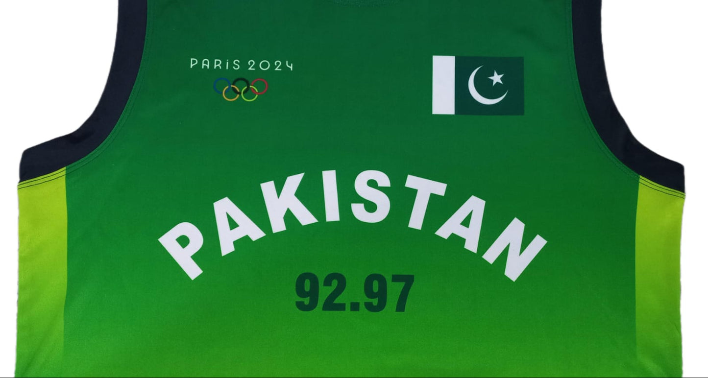 Arshad Nadeem 2024 Paris Olympics Javelin Winning Jersey - Pakistan