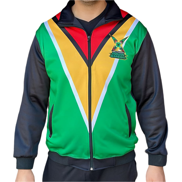 Guyana Amazon Warriors Themed Zip Up Jacket for Adults - Fan Merch