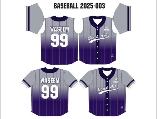 BAS-003 Custom Baseball Jerseys: Premium Quality & Personalized Design
