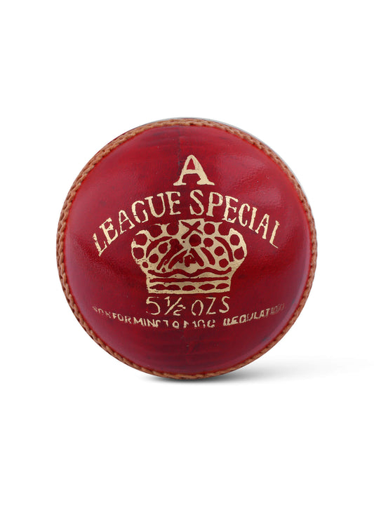 CA League Special -  Pack of 6 Red Cricket Leather Balls 156 Grams