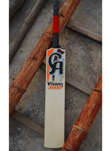 Load image into Gallery viewer, Lightweight CA Vision 3000 tennis ball cricket bat with a nice clean Poplar wood build, medium-sized edges for a better sweet spot, full cane handle, quality grip, and economical, making it ideal for advanced play.