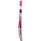 CA Rustam tennis ball cricket bat, named Rustam with an attractive pink outlook, made from popular willow, lightweight with thick edges, and a triple-colored durable grip, ideal for tournaments.