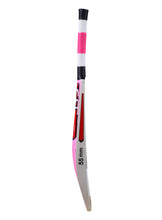 Load image into Gallery viewer, CA Rustam tennis ball cricket bat, named Rustam with an attractive pink outlook, made from popular willow, lightweight with thick edges, and a triple-colored durable grip, ideal for tournaments.