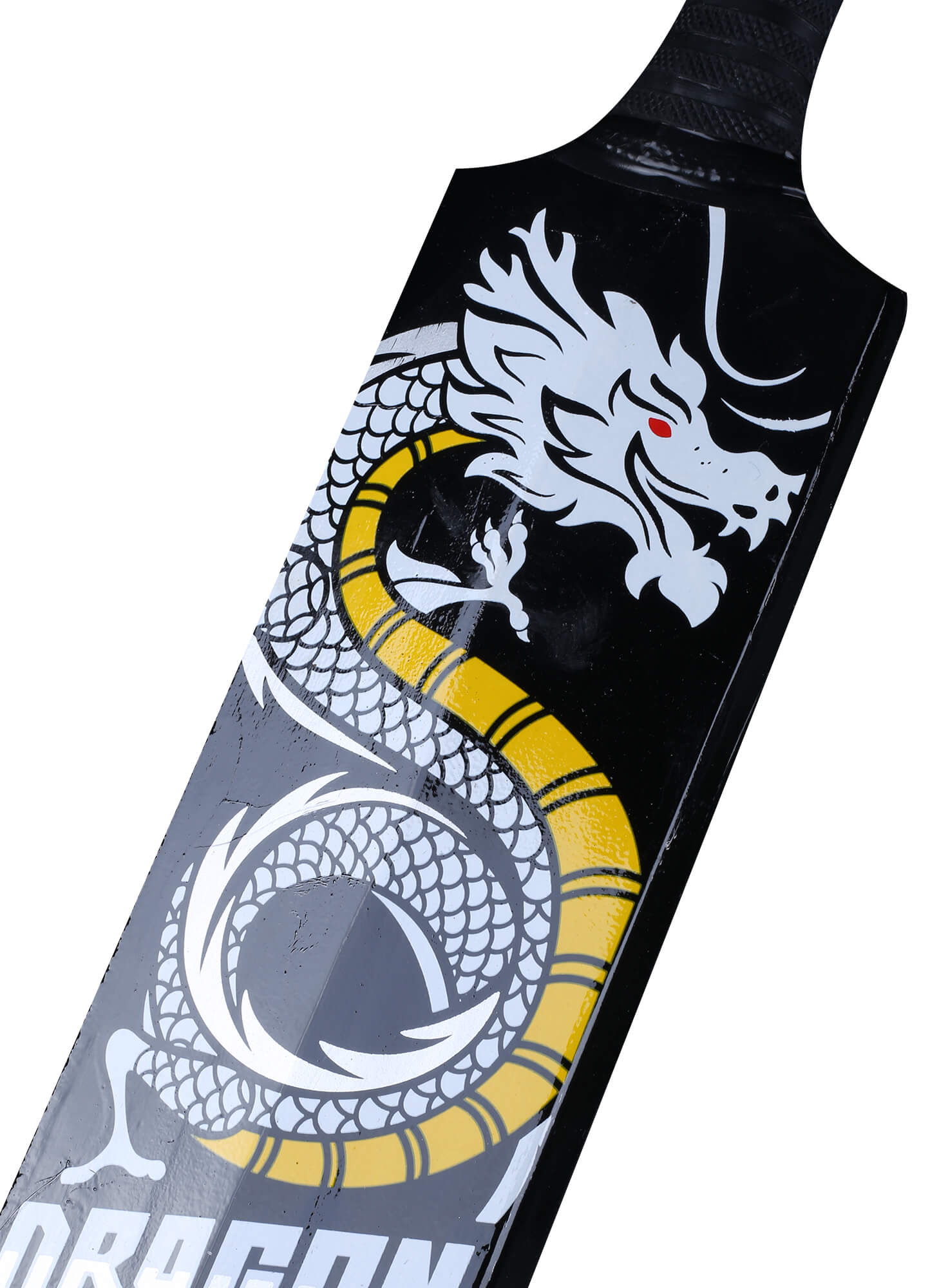 CA Dragon Power-TEK ultra-modern bat, handcrafted from popular willow, designed for heavy hitters with a lightweight aerodynamic shape, double-colored camo grip, and Power-Tek technology.