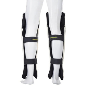 Moonwalkr EXOS Batting Pads, the slimmest and strongest leg guards with ballistic proof composite, 40% lighter than traditional pads, enhancing running speed by up to 3 yards per run, ambidextrous design for all batsmen.