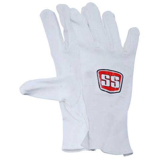 SS Sunridges batting inners made of high-grade natural cotton for durability and moisture absorption, offering excellent feel, maximum comfort with an open cuff design, and made in India.