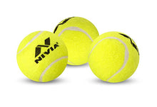 Load image into Gallery viewer, Pack of 12 Nivia Heavy Tennis Cricket Balls, in red or green, designed for cricket play with a hard tennis ball construction, made in India.