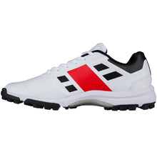 Load image into Gallery viewer, Gray-Nicolls Velocity 3.0 cricket shoes, perfect for indoor training and hard wicket play. Features ultra-light coated textile upper for flexibility, Powerband for stability, Gplus LP outsole for traction on all surfaces, and a torsional midfoot system for midfoot support and forefoot flexibility.