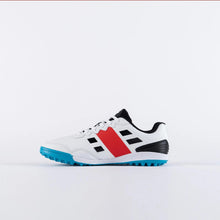 Load image into Gallery viewer, Gray-Nicolls Velocity 3.5 cricket shoes designed for women and junior players, offering a narrower fit for improved comfort and performance. Ideal for indoor and artificial net use, with GN Rubber outsole, EVA performance midsole, Haipoli pro footbed for joint stress reduction, and lightweight breathable PU upper, tailored for club, junior, and women cricketers.