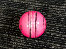 Load image into Gallery viewer, Pack of 6 pink cricket balls named &#39;Black Ash Cavalier,&#39; crafted from premium quality, genuine Australian alum-tanned leather with a 4-piece construction for superior shape retention. These waterproof balls are suitable for 50 overs, conform to MCC regulations, machine-stitched, and each weighs 156 grams (5.5 ounces).