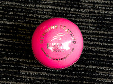 Load image into Gallery viewer, Black Ash Royal Crown pack of 6 pink cricket leather balls, 156 grams each, with genuine leather, 4-piece construction, waterproof, excellent shape retention, suitable for 50 overs cricket, and MCC regulations compliant.