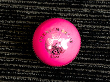 Load image into Gallery viewer, Black Ash Premium grade pack of 6 pink cricket leather balls, each 156 grams, made of genuine leather with 4-piece construction, excellent shape retention, suitable for 30 to 35 overs, and meeting MCC regulations.