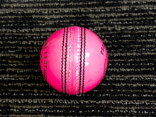 Load image into Gallery viewer, Black Ash Premium grade pack of 6 pink cricket leather balls, each 156 grams, made of genuine leather with 4-piece construction, excellent shape retention, suitable for 30 to 35 overs, and meeting MCC regulations.