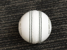Load image into Gallery viewer, Black Ash Cavalier pack of 6 white cricket leather balls, 156 grams, made of premium quality Australian alum-tanned leather, 4-piece construction, waterproof, excellent shape retention, suitable for 50 overs, and MCC compliant.