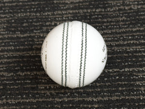 Black Ash Royal Crown pack of 6 white cricket leather balls, 156 grams, premium quality, suitable for 35 to 40 overs, with 4-piece construction, excellent shape retention, and MCC regulations compliant.