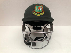 Black Ash custom International adjustable helmet, featuring a high impact polypropylene shell and chrome finish steel grill with 8 micro adjustments for enhanced protection and visibility, sweat-absorbent padding, and soft ear protection, adjustable to fit sizes 52-58 cm.
