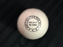 Load image into Gallery viewer, Pack of 6 white Black Ash PVC soft cricket training balls, each weighing 90 grams, designed for coaching and training, with a top-quality PVC construction and soft center, suitable for indoor and outdoor use.