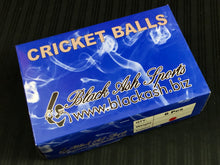 Load image into Gallery viewer, Pack of 6 Black Ash soft cricket training balls in red color, each weighing 90 grams, made of top-quality PVC with a soft center inside. Recommended for coaching and training purposes, suitable for both indoor and outdoor cricket play.
