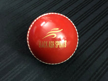 Load image into Gallery viewer, Pack of 6 Black Ash soft cricket training balls in red color, each weighing 90 grams, made of top-quality PVC with a soft center inside. Recommended for coaching and training purposes, suitable for both indoor and outdoor cricket play.