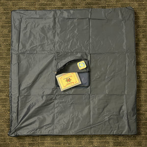 Heavy quality rexine protective cover for 32x32 inch carrom boards, featuring a pocket for storing accessories, ensuring the playing surface is protected when not in use.