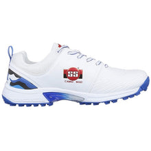 Load image into Gallery viewer, SS Camo 9000 cricket shoes with lightweight synthetic leather upper, mesh inner, and EVA phylon midsole for comfort and support. Features foam collar, Zibbi Form Foam, and a rubber soleplate, designed for agility and performance on the cricket field.